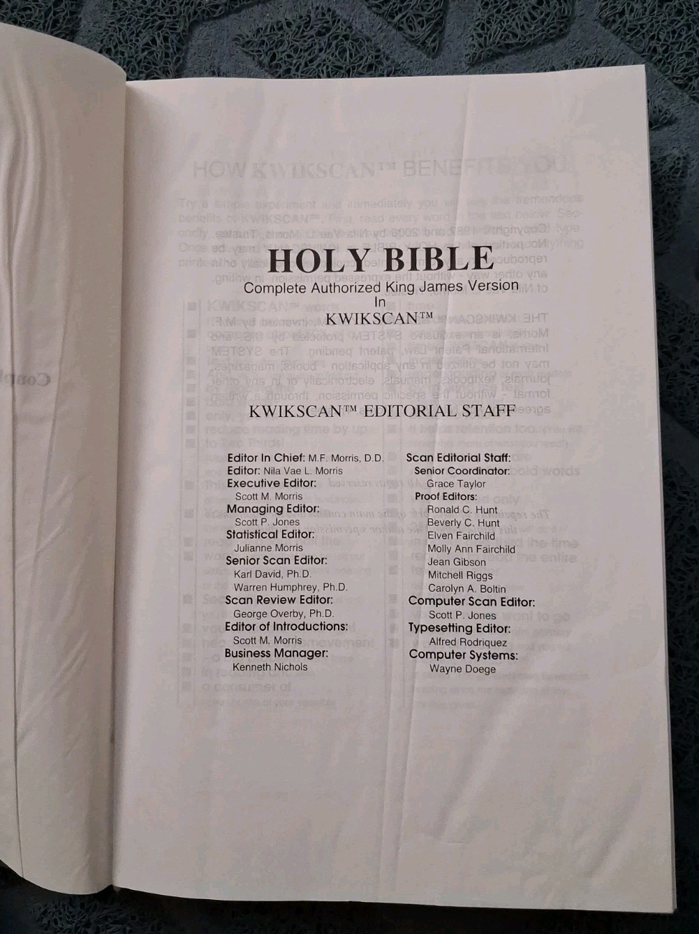 The Kwikscan Bible KJV King James Version Holy Bible 2006 Berean Publ. Hardcover