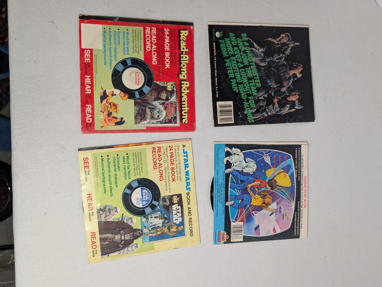 1980’s Ghostbusters The Dark Crystal Star Wars Masters Universe Record Book Lot