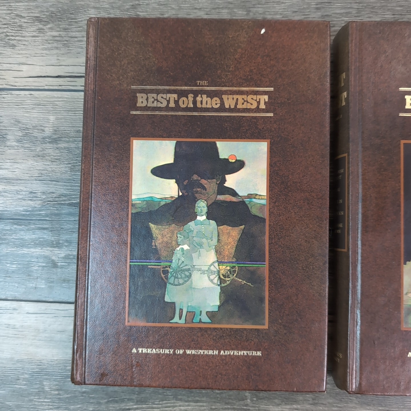 Best of The West Vol 1 & 2 Readers Digest Treasury of Western Adventure 1st Ed.