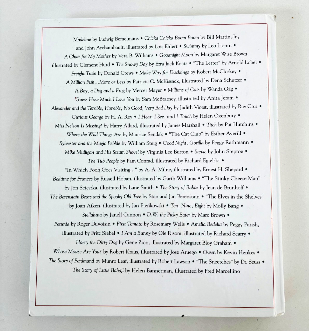 The 20th Century Children’s Book Treasury Janet Schulman Hardcover 1998 Classic