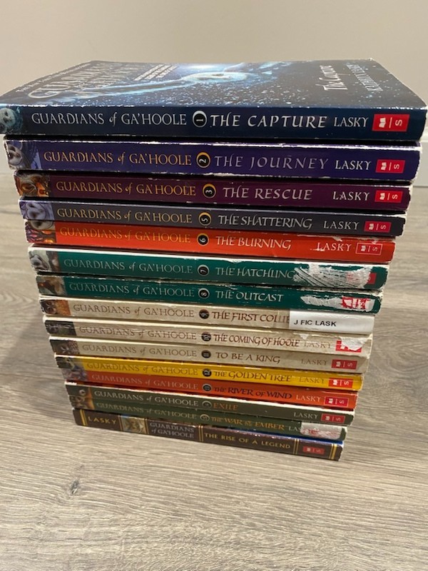 GUARDIANS OF GA’HOOLE 1-15 Books by Kathryn Lasky 16 Paperback Books Total
