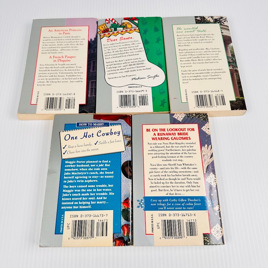 5x Harlequin American Romance Paperback Books/Novels – Multiple Titles/Authors