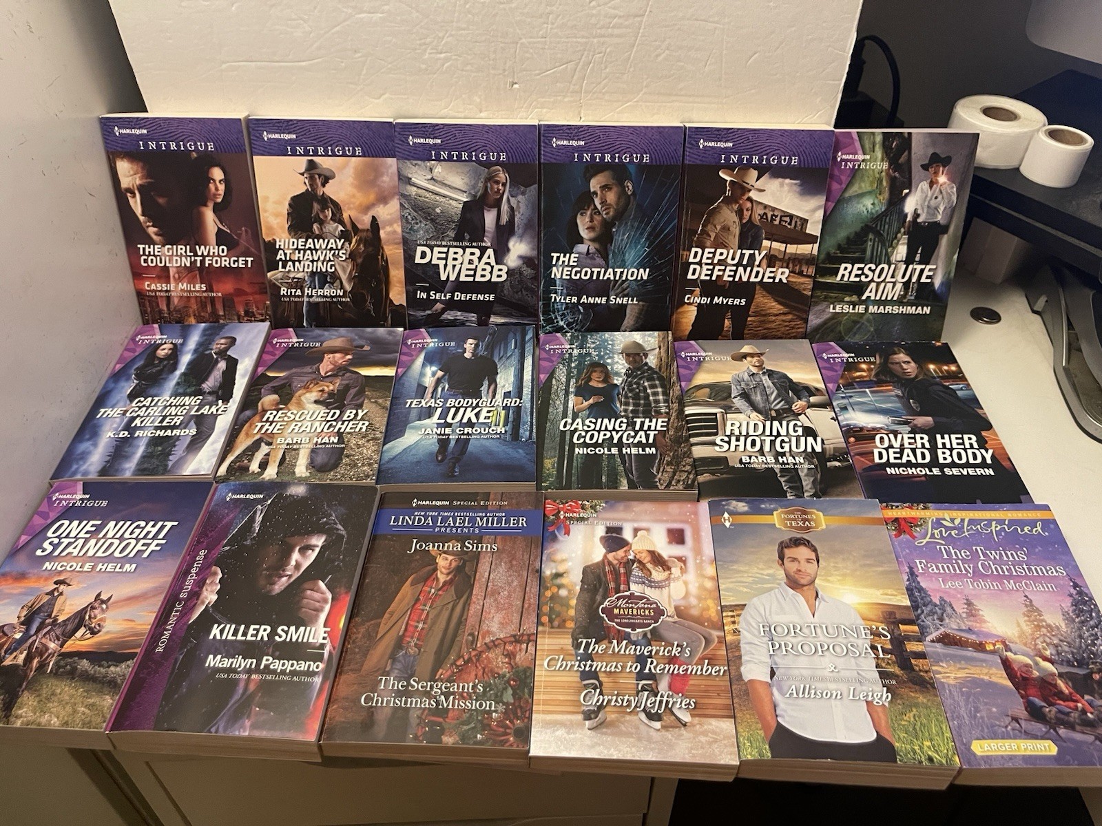HARLEQUIN INTRIGUE SUSPENSE SERIES PAPERBACK BOOK Lot Of 79 MIXED TITLES & YEARS