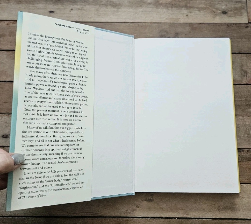 1st Edition : The Power of Now by Eckhart Tolle Spirituality Self-Help HC Book