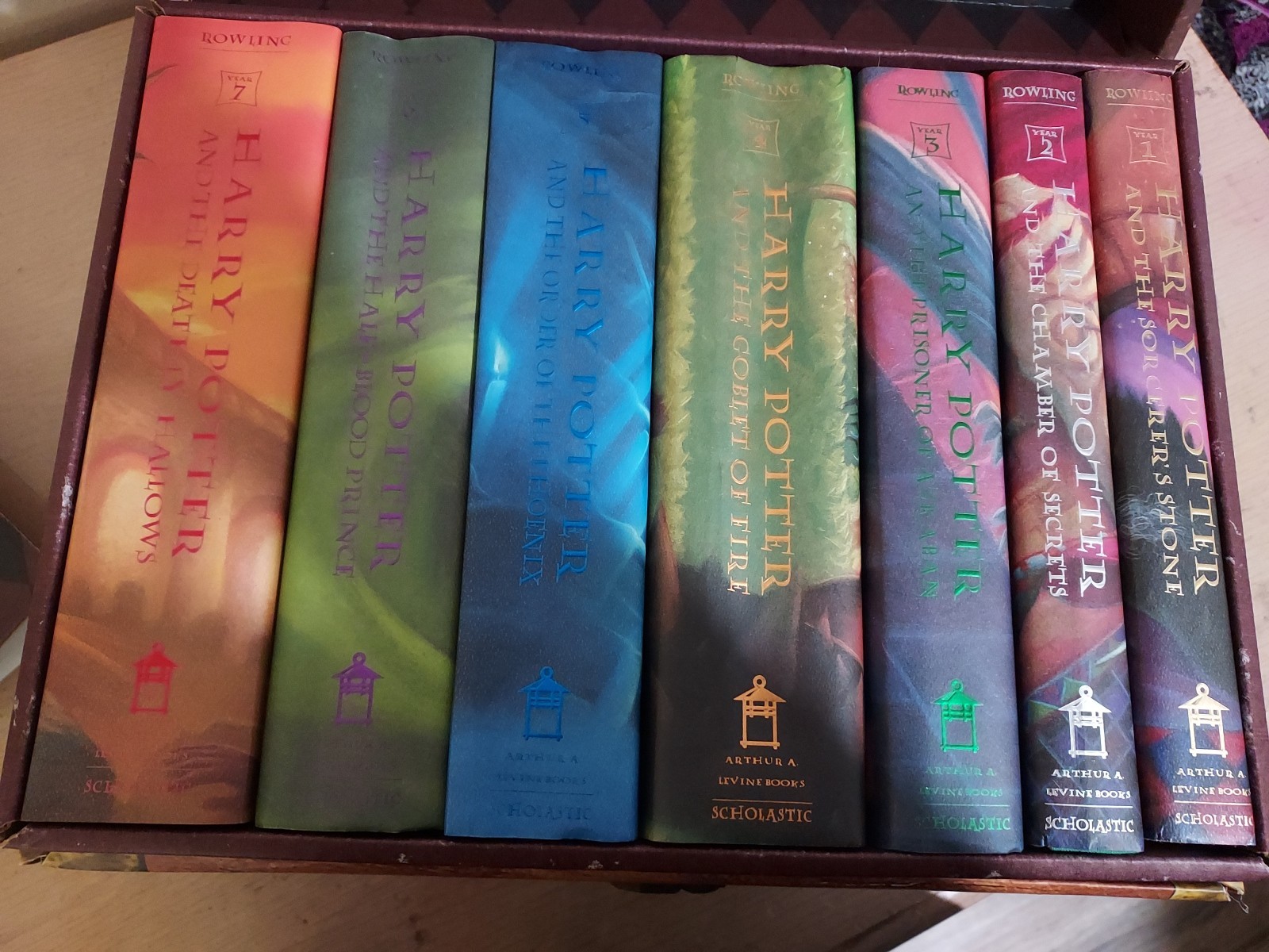 Harry Potter Hardcover Boxed Set: Books 1-7 (Trunk) Boxed Set by J K Rowling