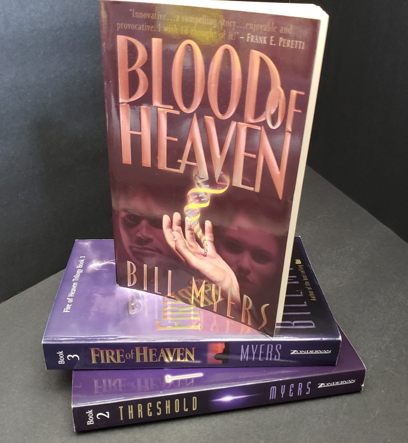 Bill Myers – Blood Of Heaven, Threshold, Fire Of Heaven Trade Paperback Books