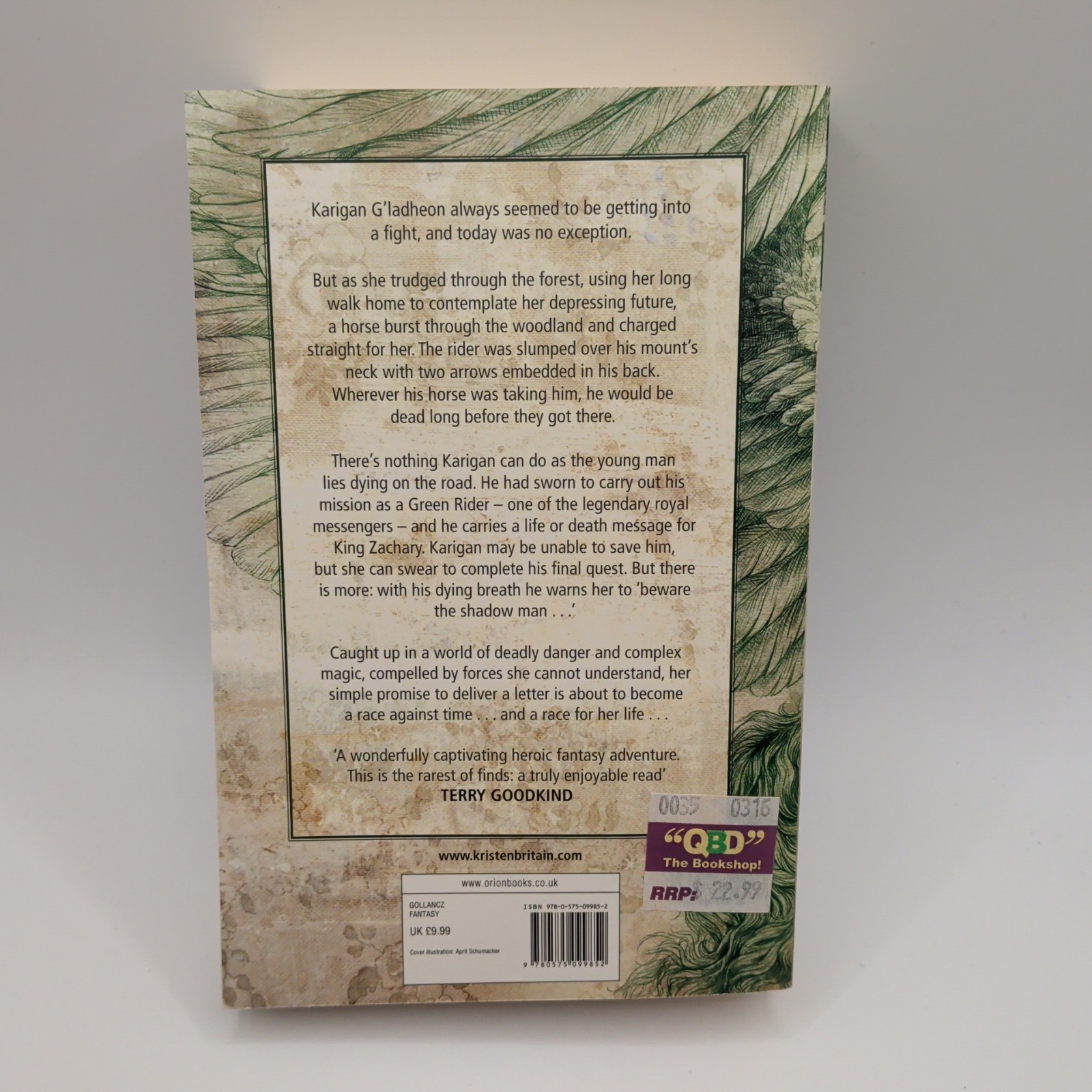 Green Rider Kristen Britain Paperback