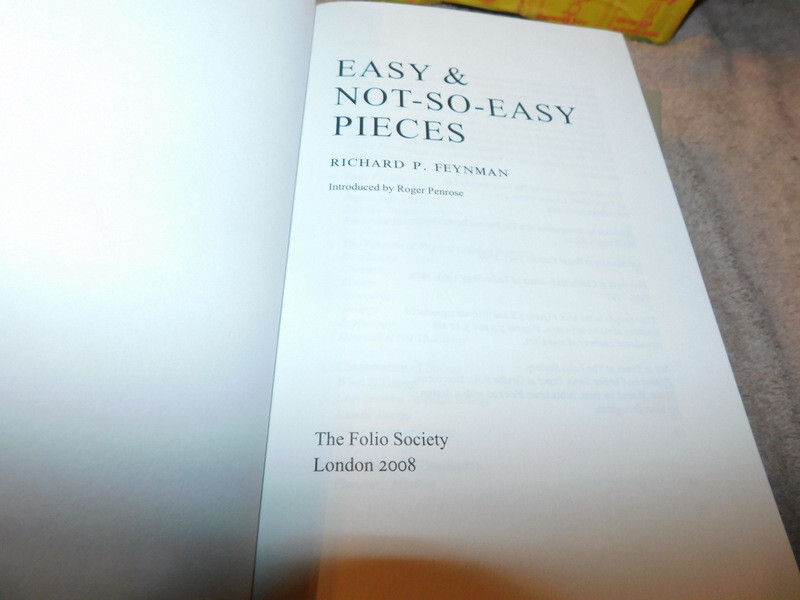 Easy & Not-So-Easy Pieces; Richard P. Feynman, Folio Society, 2008, Physics