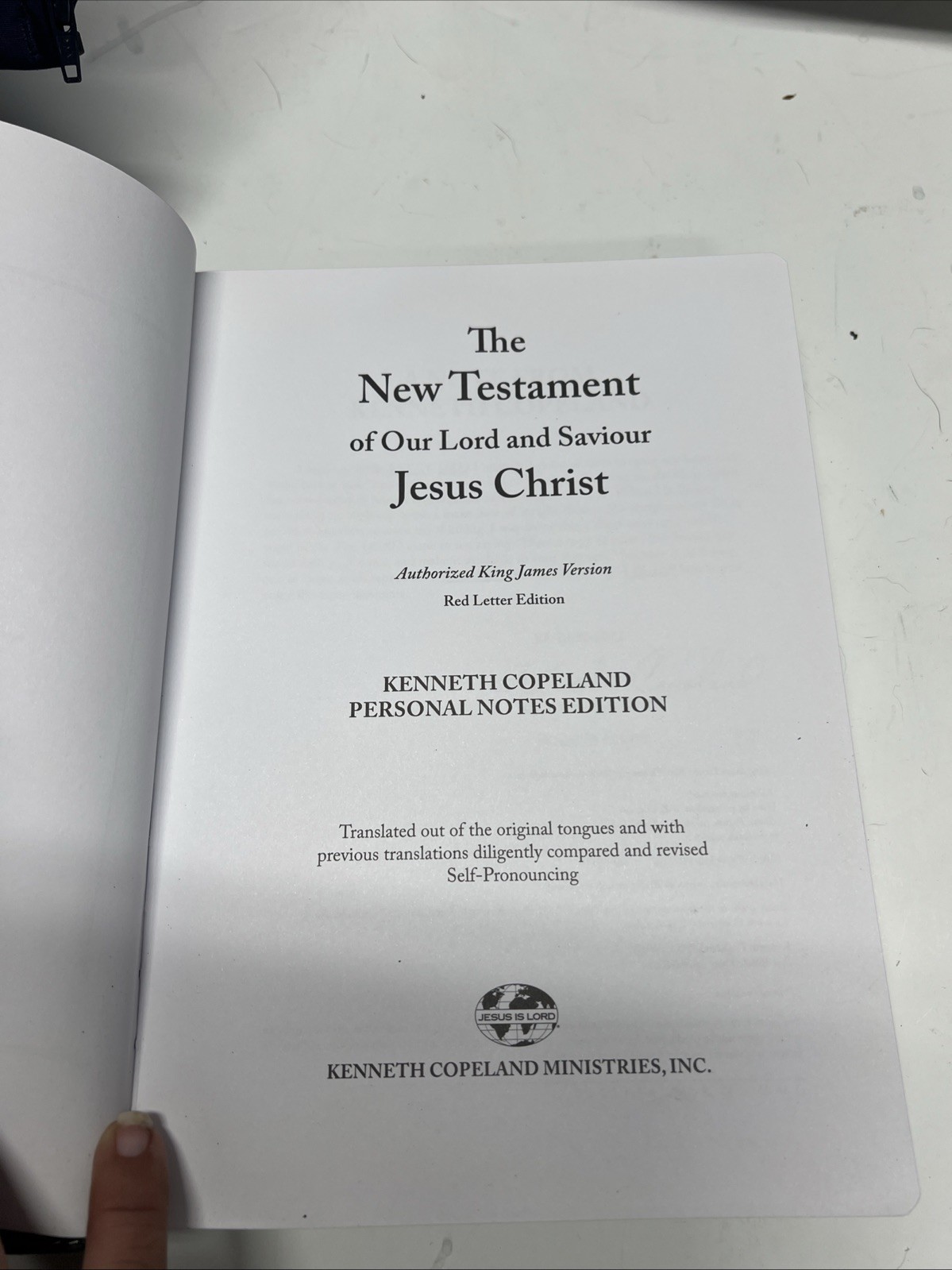 THE NEW TESTAMENT KJV Kenneth Copeland Personal Notes Edition, Faux Leather,