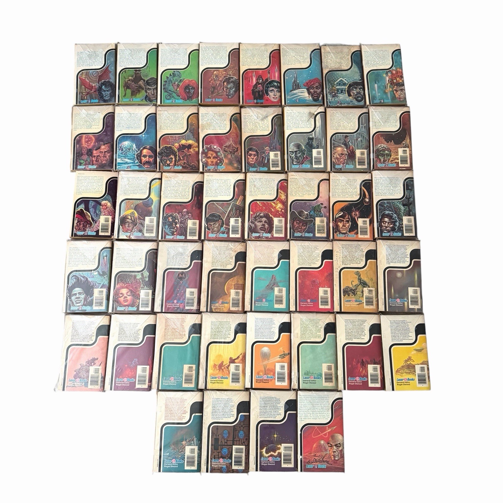 Vintage Laser Books Lot of 44 Science Fiction Sci-Fi Paperbacks 1970s