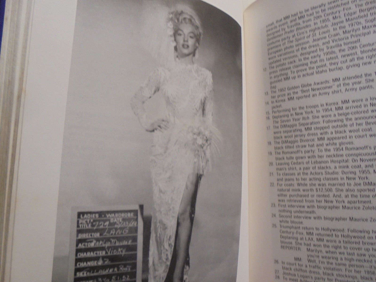 The Unabridged Marilyn Monroe : Her Life From A to Z Hardcover Book 578 pages