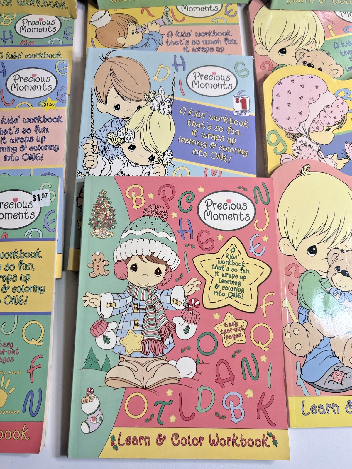 NEW Vintage Lot of 17 Precious Moments Coloring Activity Books Book UNUSED ++