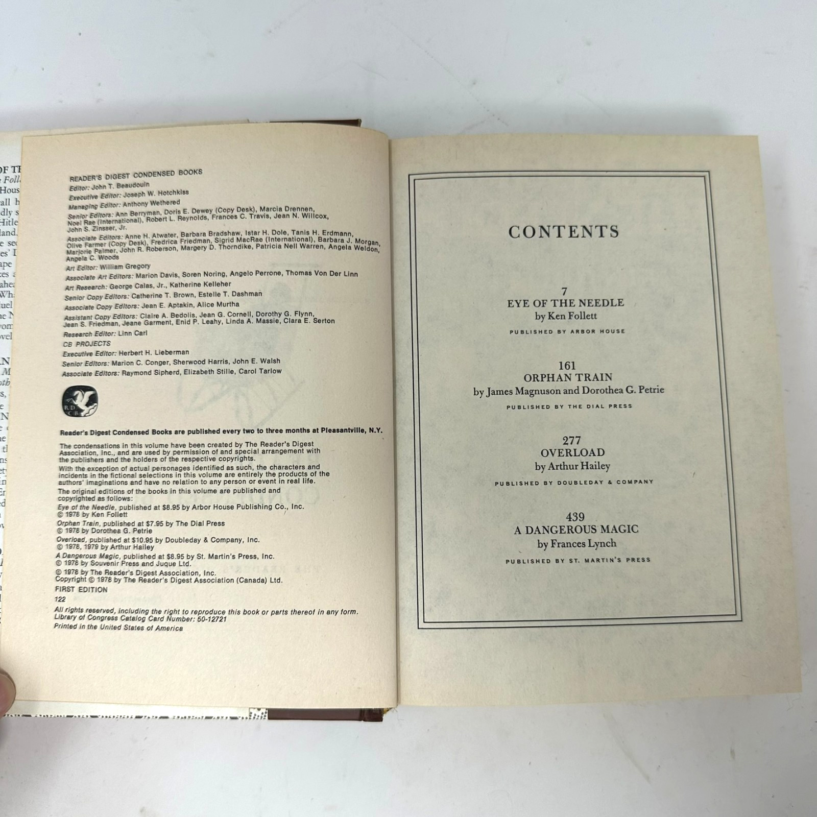 1979 Reader’s Digest Condensed Books | Complete With Dust Jackets | Vol. 1-5