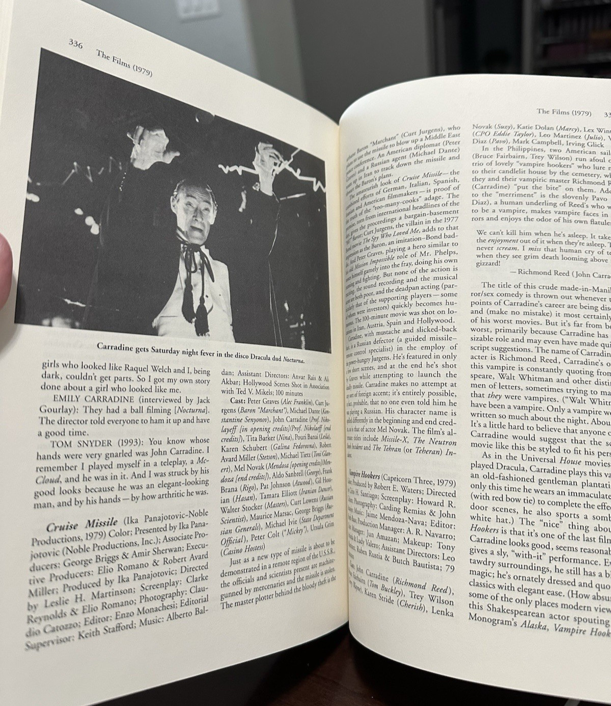 John Carradine: The Films by Tom Weaver New Hardcover Book 396 Pages