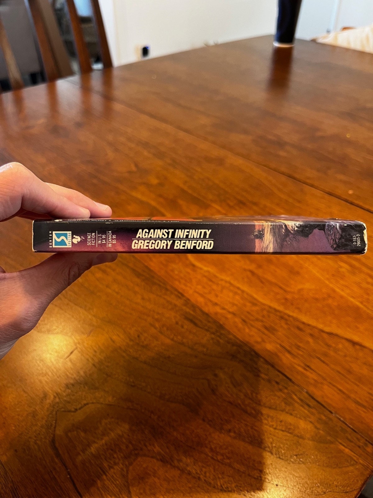 Against Infinity by Gregory Benford 1991 Bantam Edition Paperback Vintage Sci-Fi