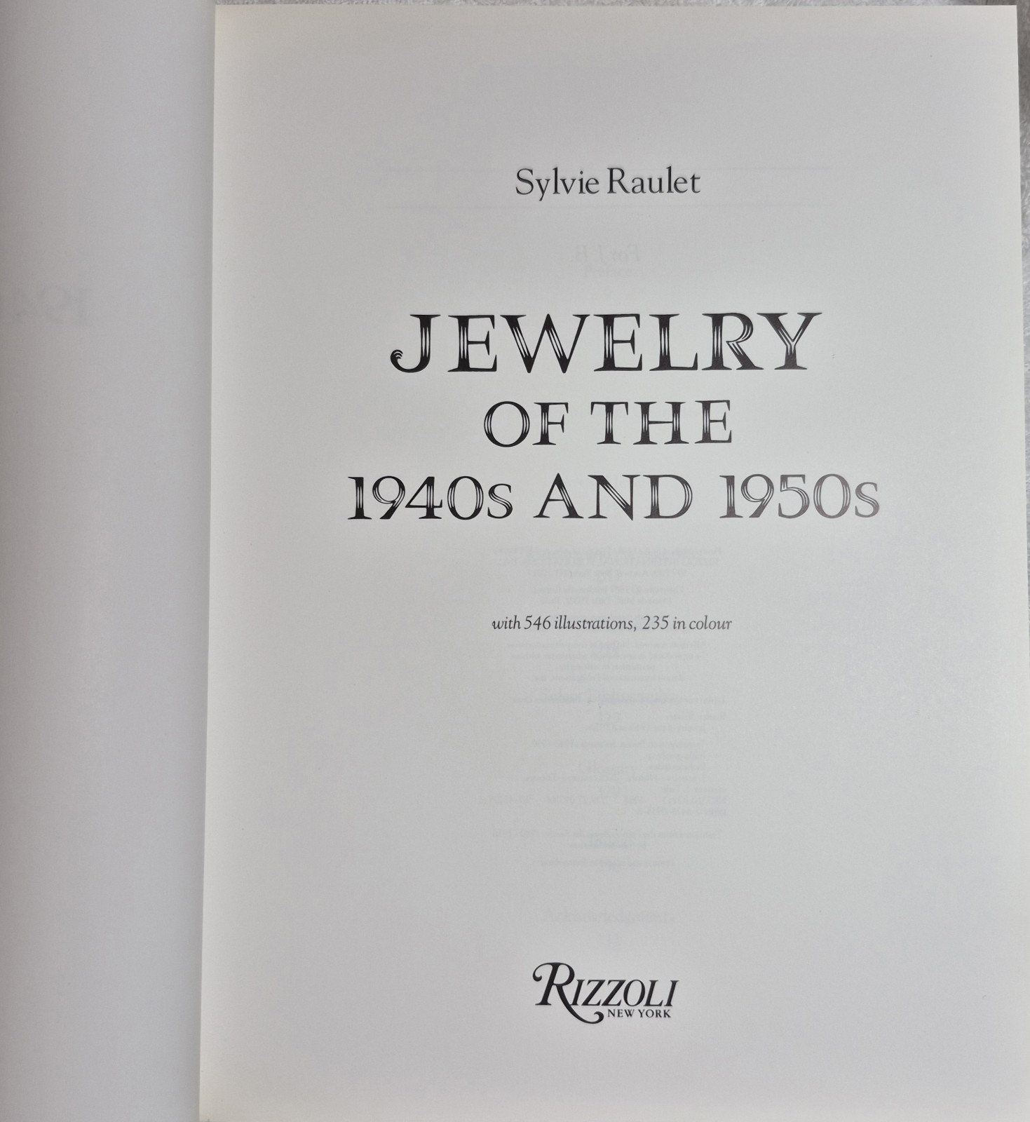 Jewelry of the 1940’s and 1950’s · Sylvie Raulet (1988)