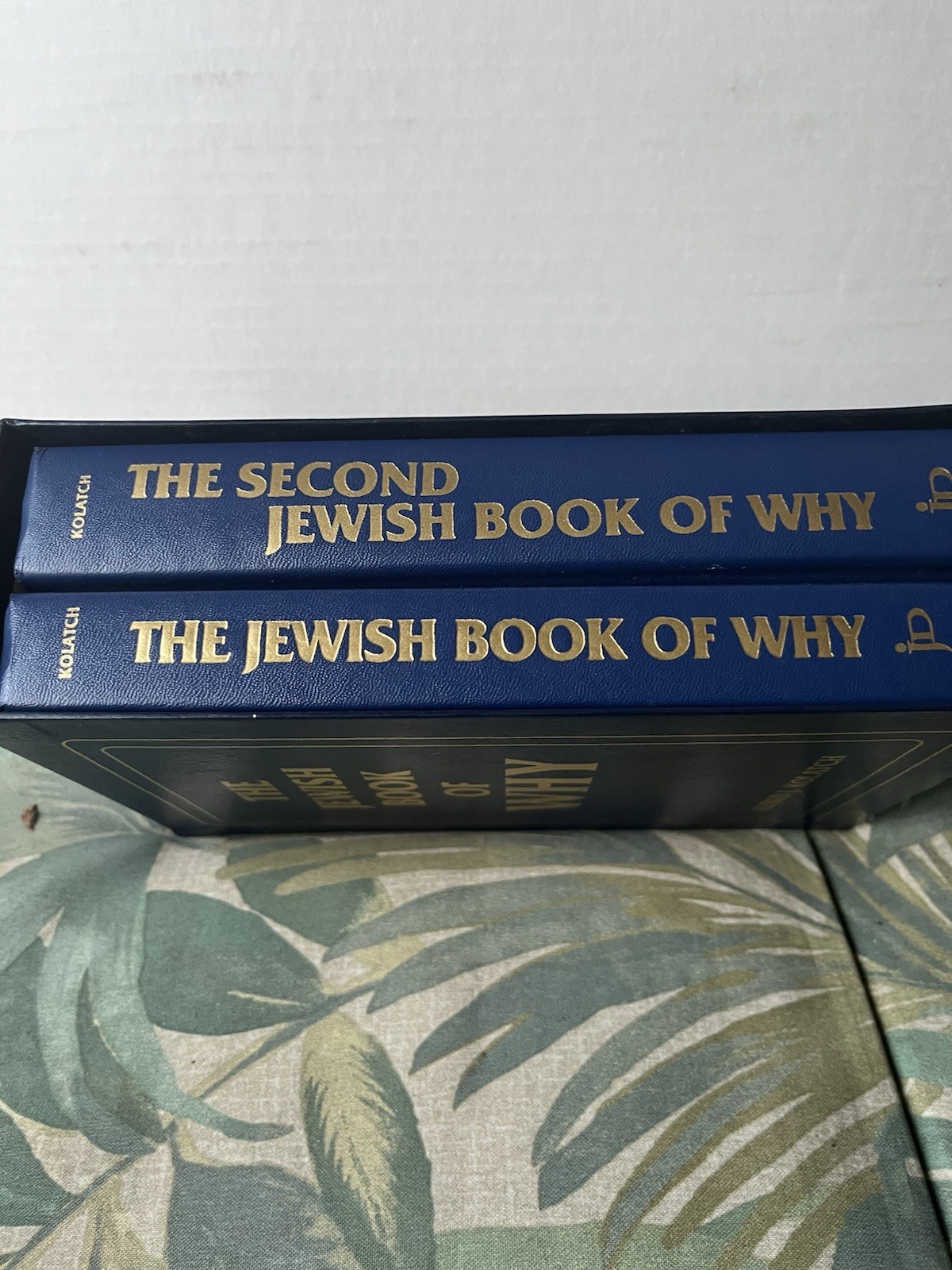 Used book boxed set of The Jewish Book of Why and the 2nd Jewish Book of Why