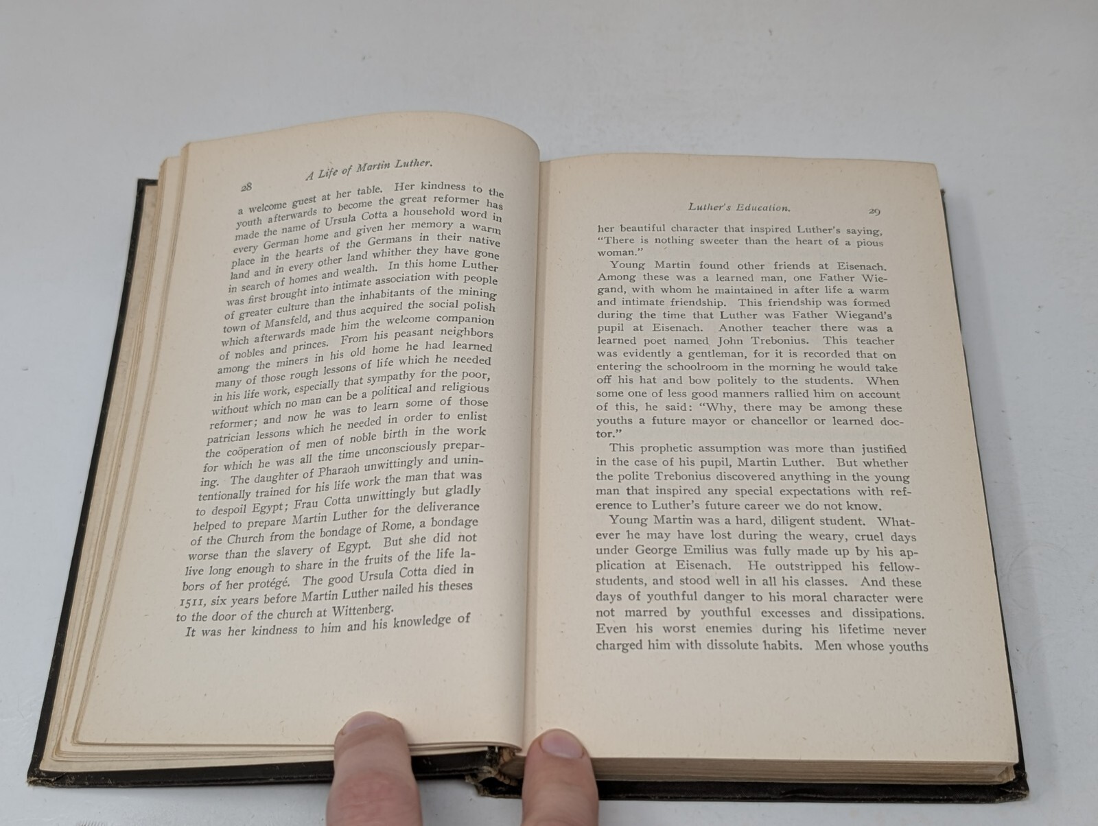 A Life of Martin Luther by Lovick Pierce Winter Biography Book Antique 1911 VTG