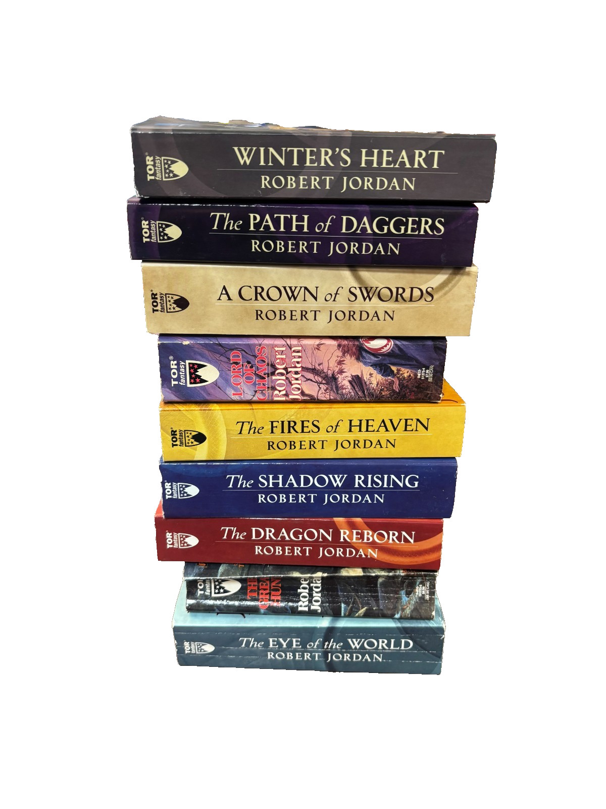 The Wheel of Time Lot by Robert Jordan — Books 1–9 Mass Market Paperback