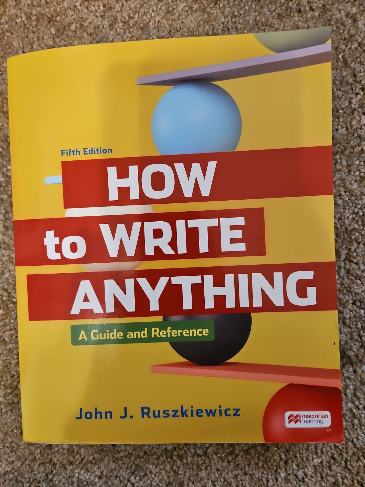 How to Write Anything Paperback Book 5th Edition-A Guide & Reference-Never used