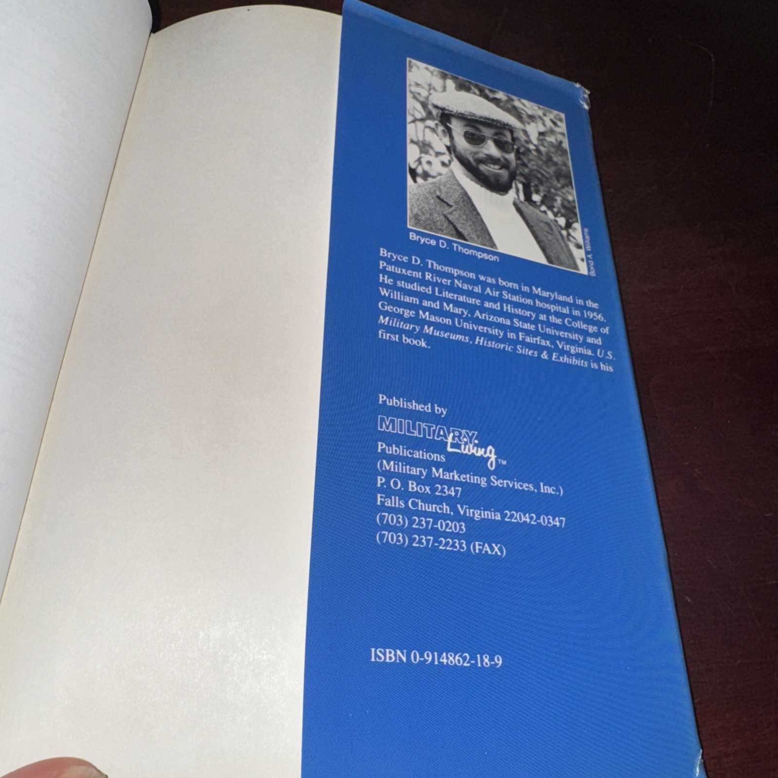 Vintage 1989 U.S. Military Museums, Historic Sites &Exhibits- Bruce D. Thompson