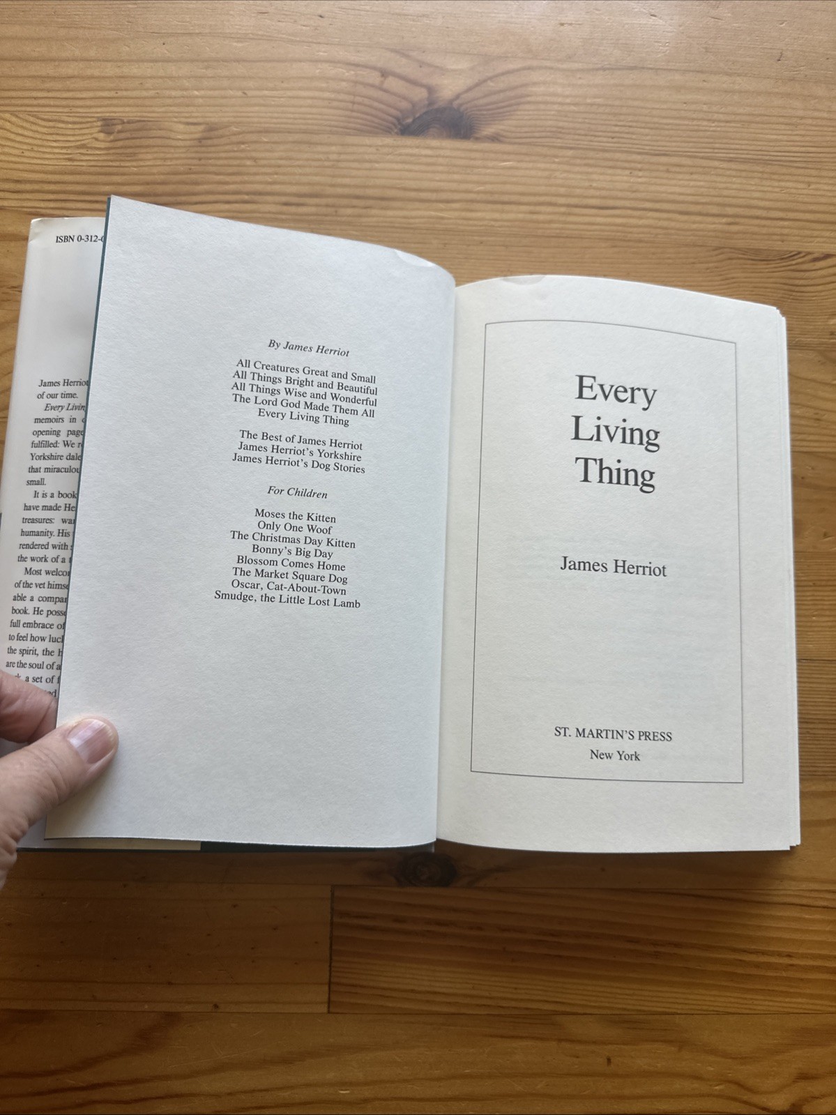 Every Living Thing by James Herriot 1982 Hardcover