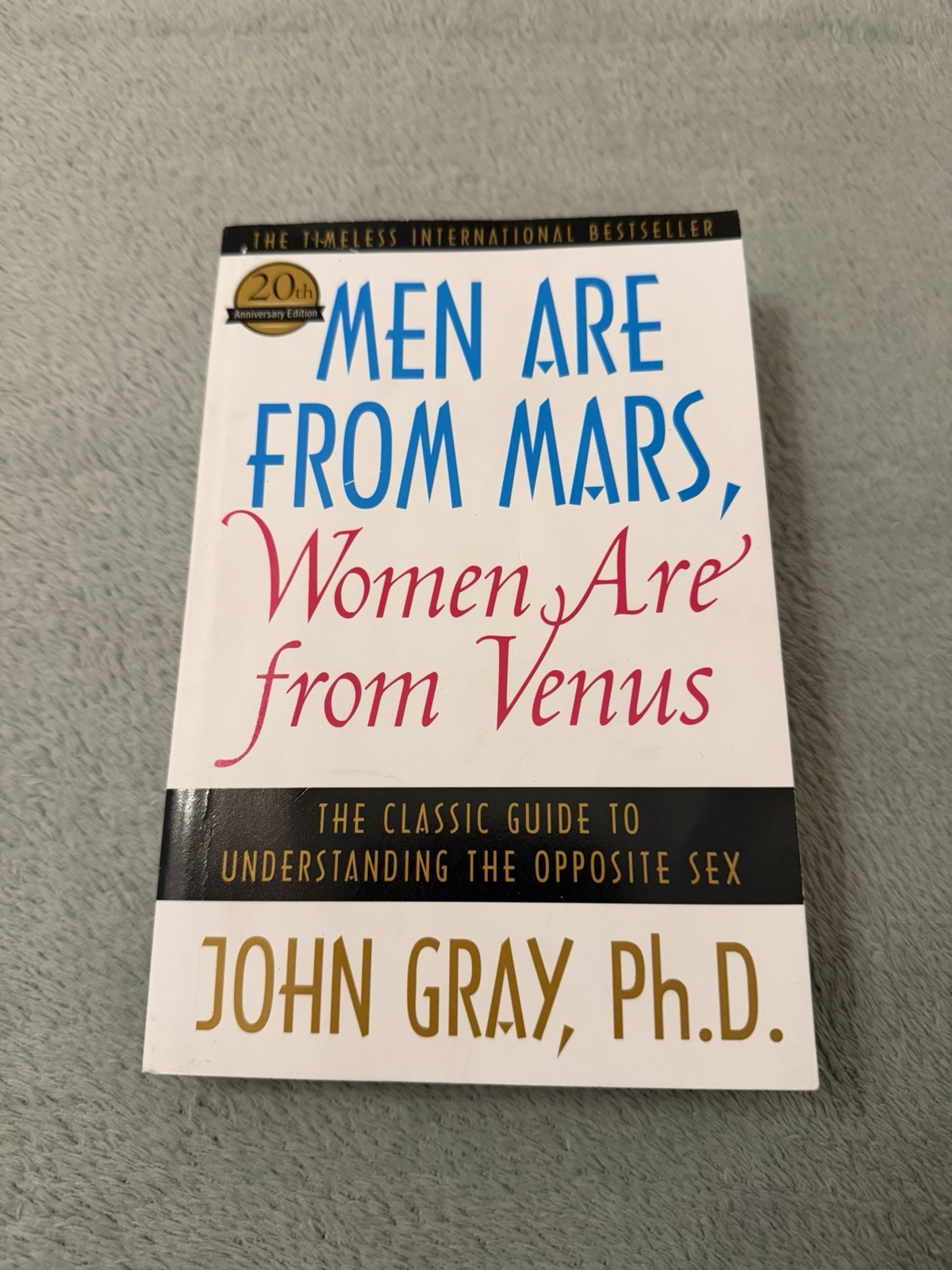 Men Are from Mars Women Are from Venus John Gray Paperback Harper 20th Anniv