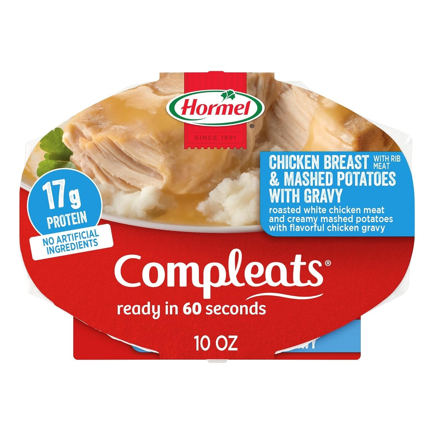 Hearty Chicken and Gravy with Creamy Mashed Potatoes – 10oz Trays, 6 Count