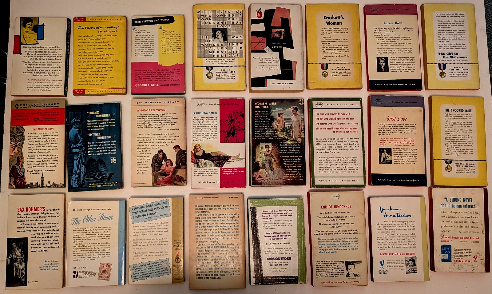 ANOTHER KILLER LOT OF 24 VINTAGE SLEAZE, ROMANCE, HILLBILLY, CRIME PAPERBACKS