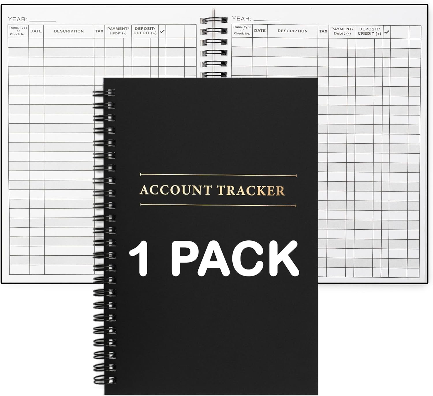 1 Pack Expense Tracker Ledger Book- Finance Book for Home Budget Tracking, Busin