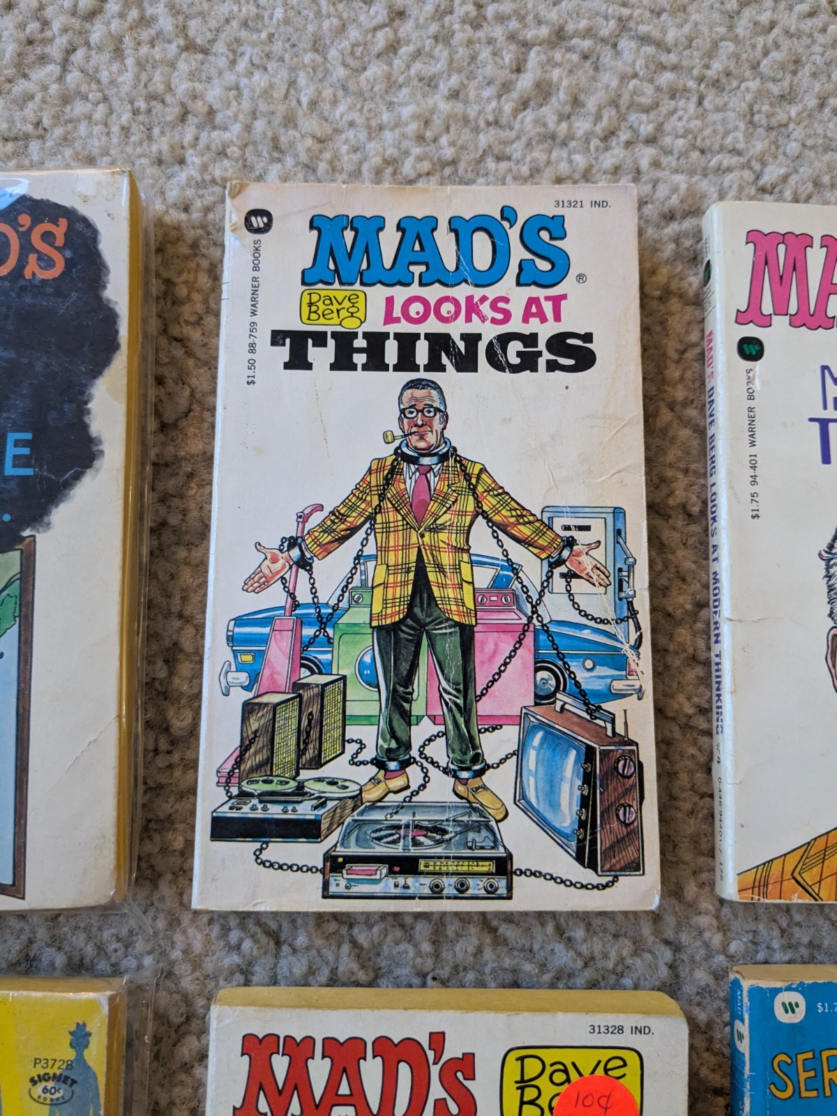 MAD Magazine Paperback Lot 8 Vintage Al Jaffee Dave Berg William Gaines 1970s