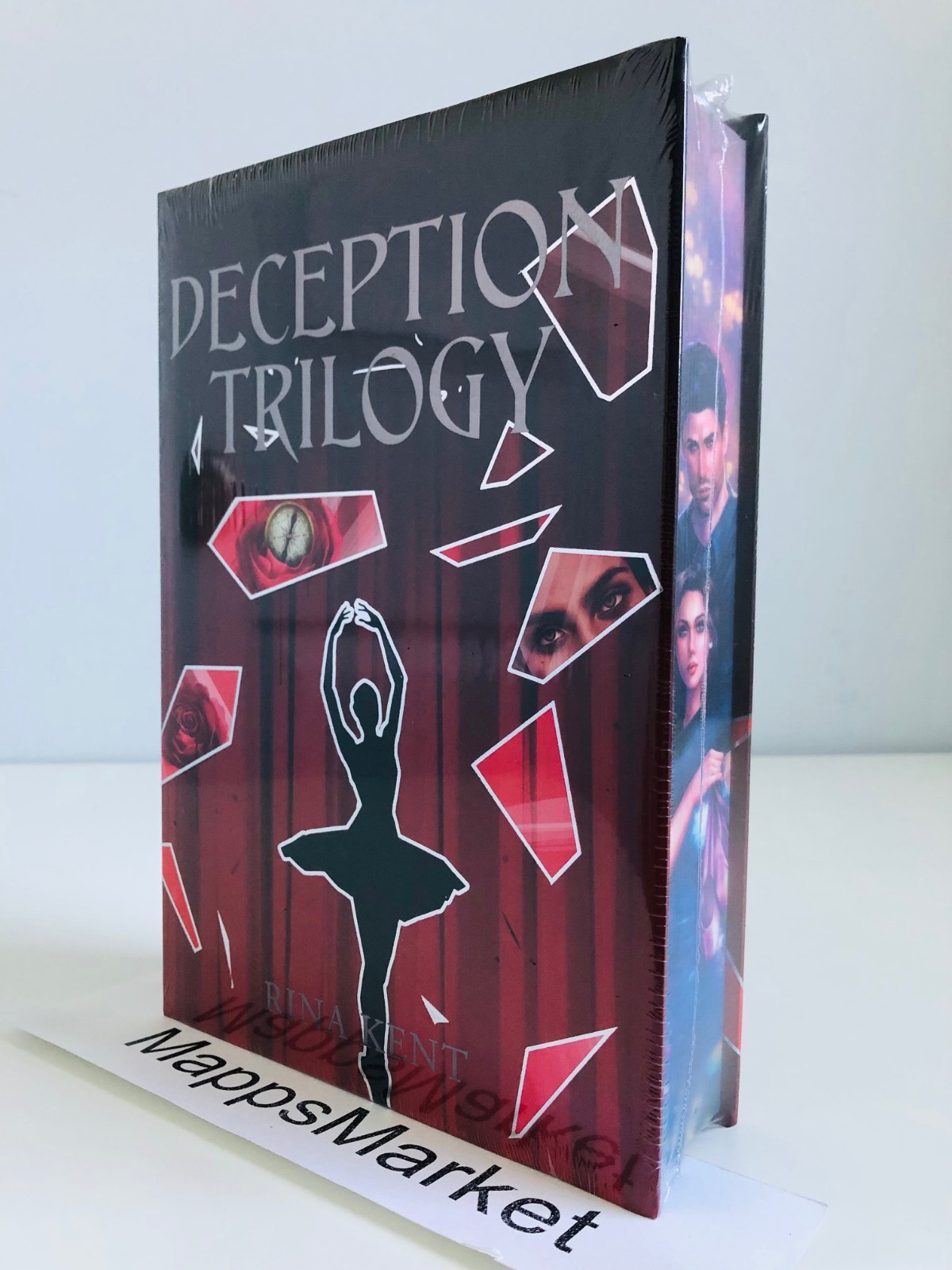 SIGNED Deception Trilogy Omnibus Rina Kent BOOKS FOR DAYS Couples Edge OVERLAYS