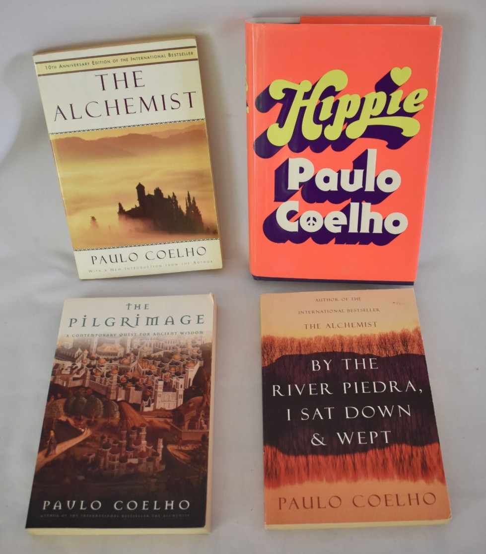 Lot of 4 Paulo Coelho Book Alchemist Hippie Pilgrimage By the River Piedra Wept