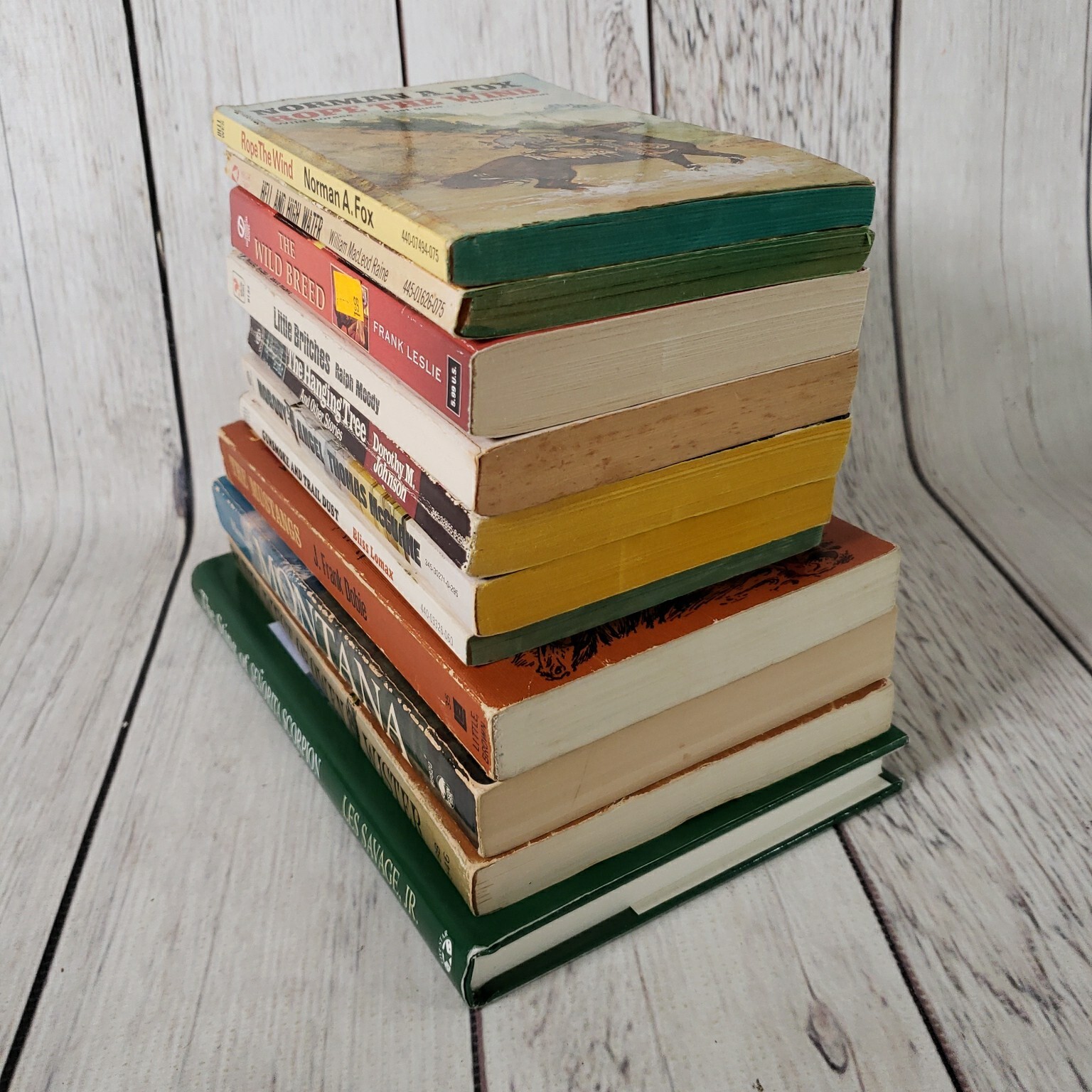 LOT OF 11 Western Adventure Cowboy Horses Paperback Books Various Author VINTAGE