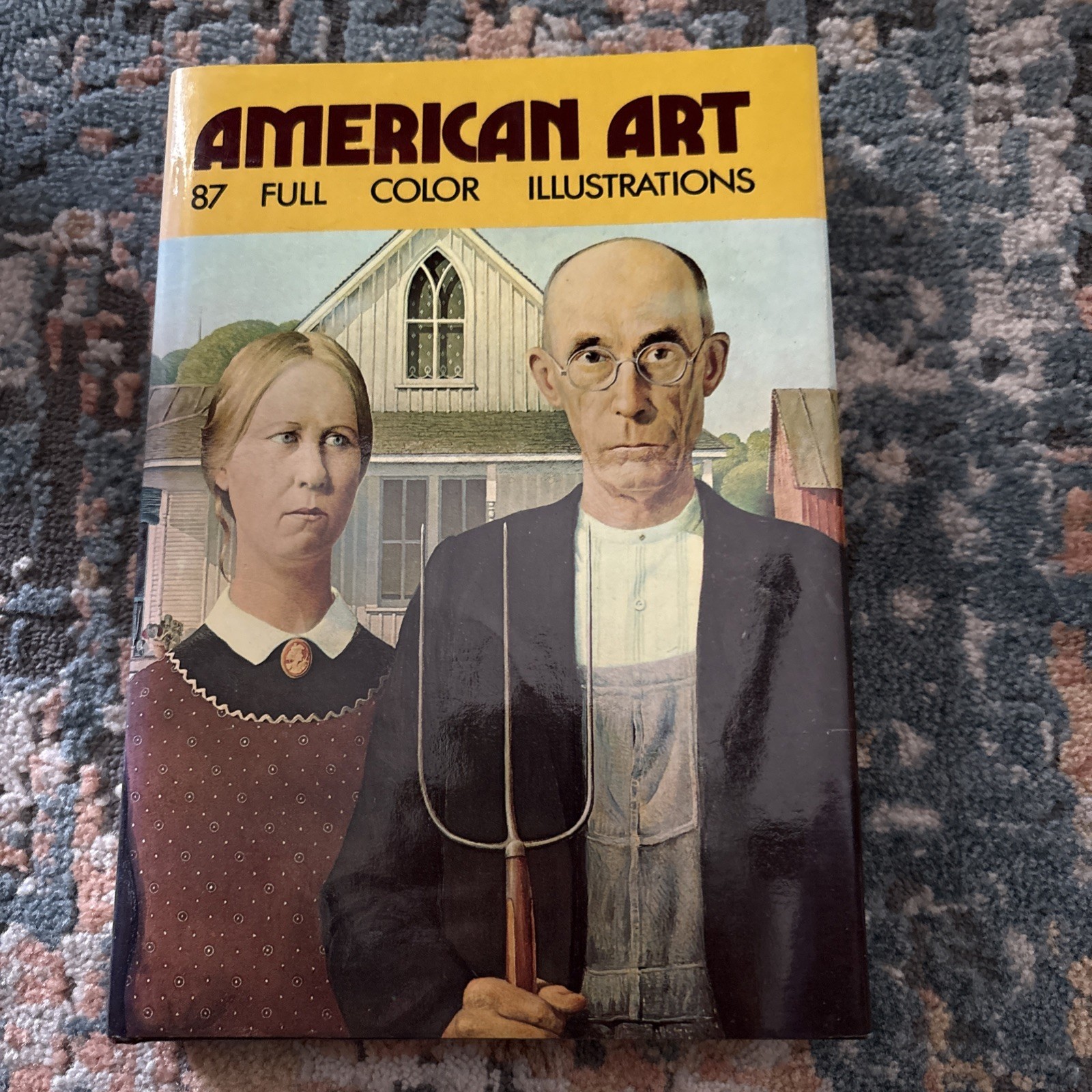 ^AMERICAN ART, 87 FULL COLOR ILLUSTRATIONS, 1972, as new