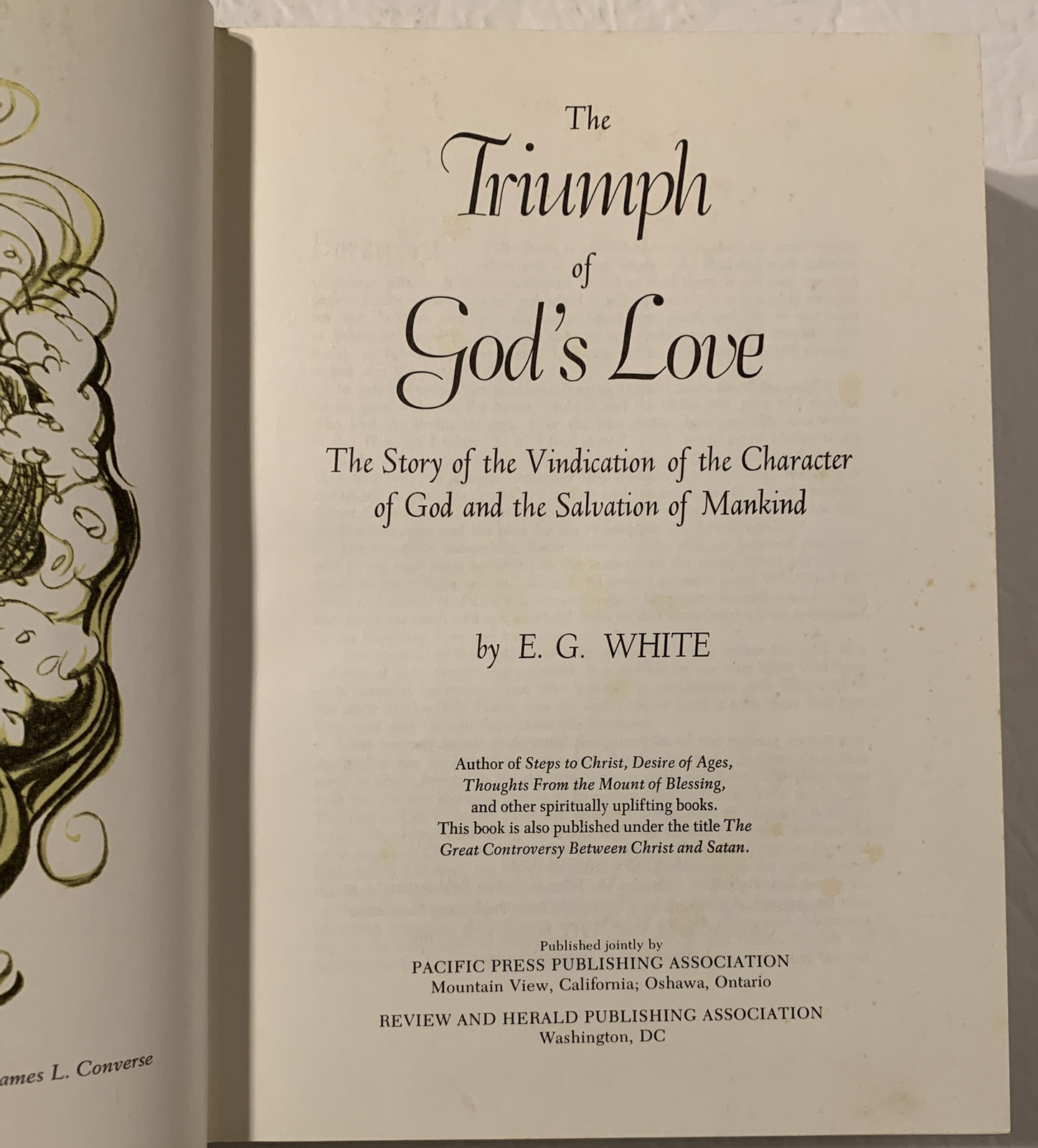 THE TRIUMPH OF GOD’S LOVE by E. G. White, 656 pages