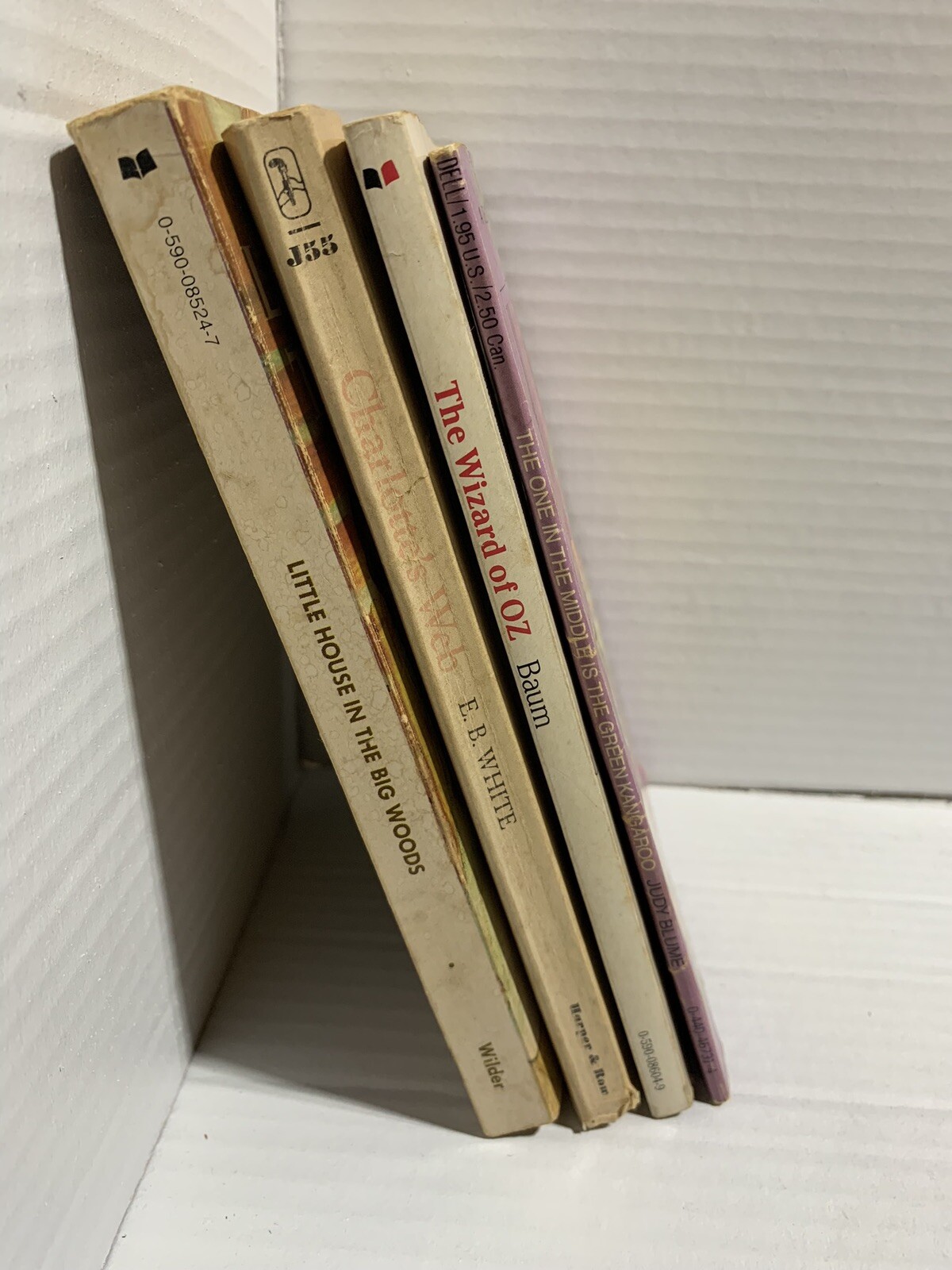 Vintage Traditional Children’s Books Charlotte’s Web, Wizard of Oz & Judy Blume