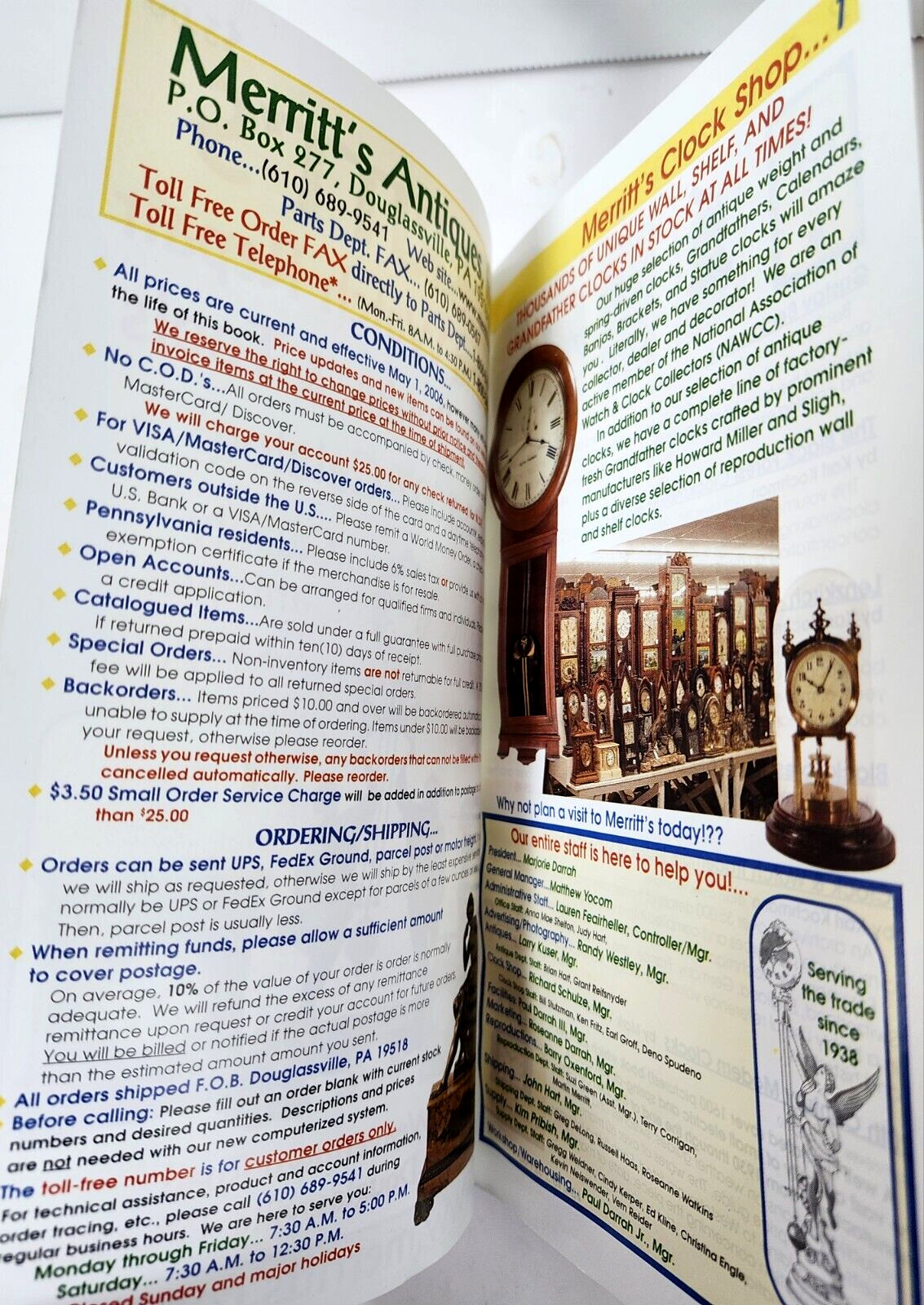 Merritt’s Clock and Watch Repair Supplies, Books, & Tools 2006-2007 Catalog