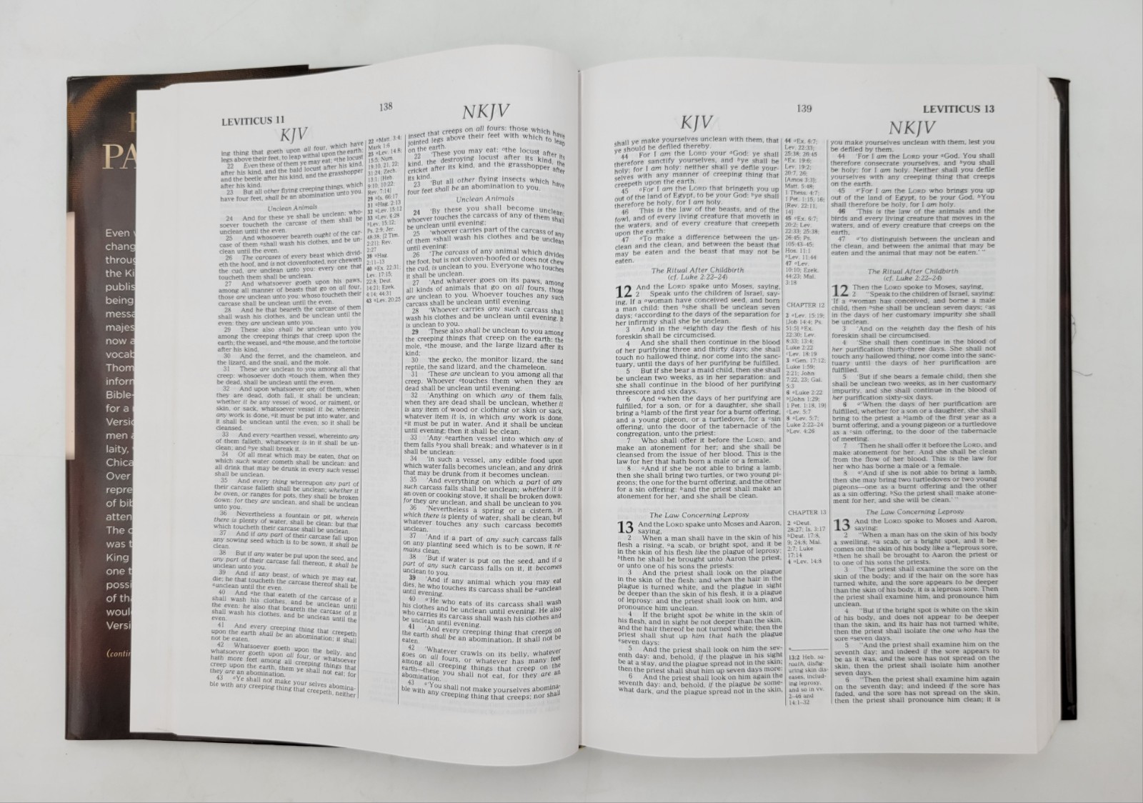 Parallel Bible King James Version New King James Version Dual-Translation CLEAN!