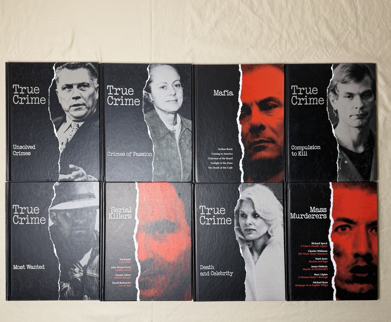 Time-Life Books True Crime Complete Set Of 9 Books Murders Killers Mafia Death