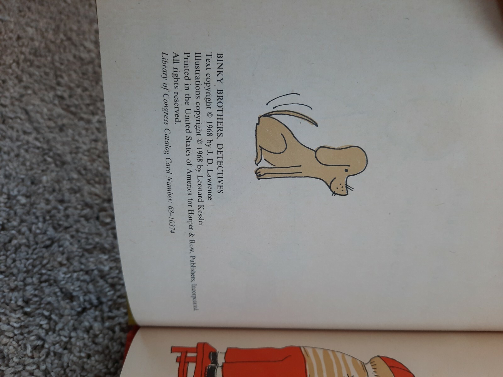 BINKY BROTHERS, DETECTIVES . JAMES LAWRENCE . HC 1968 .. AN I CAN READ MYSTERY