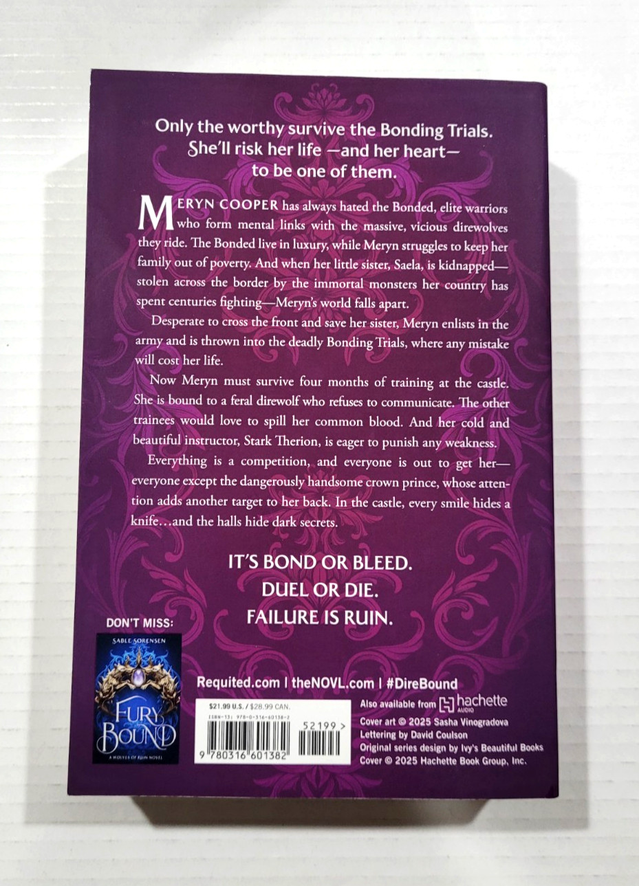 Dire Bound – The Wolves of Ruin by Sable Sorensen (2025, Requited, Softcover)