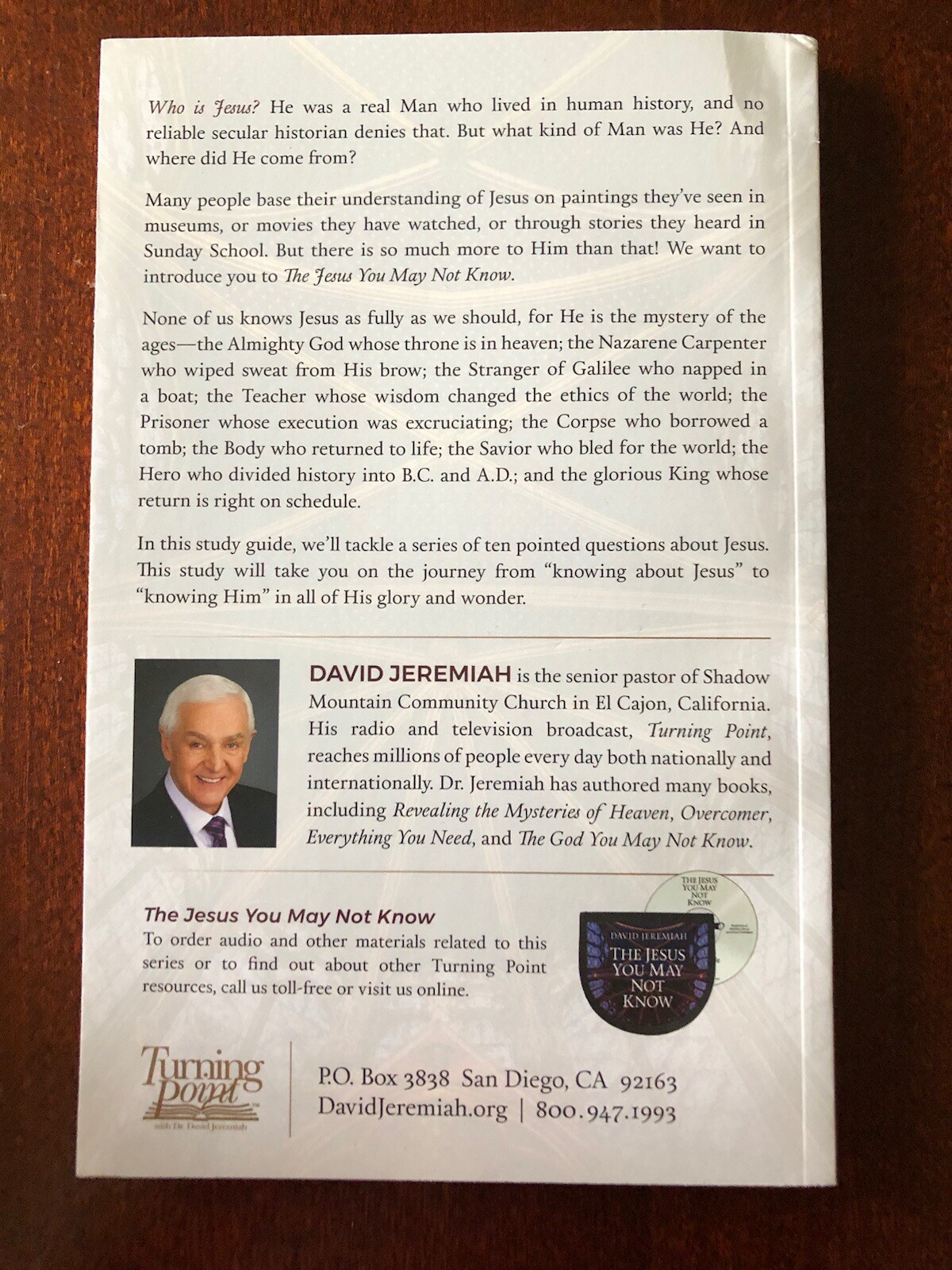 The Jesus You May Not Know Study Guide (2020, Paperback) By David Jeremiah
