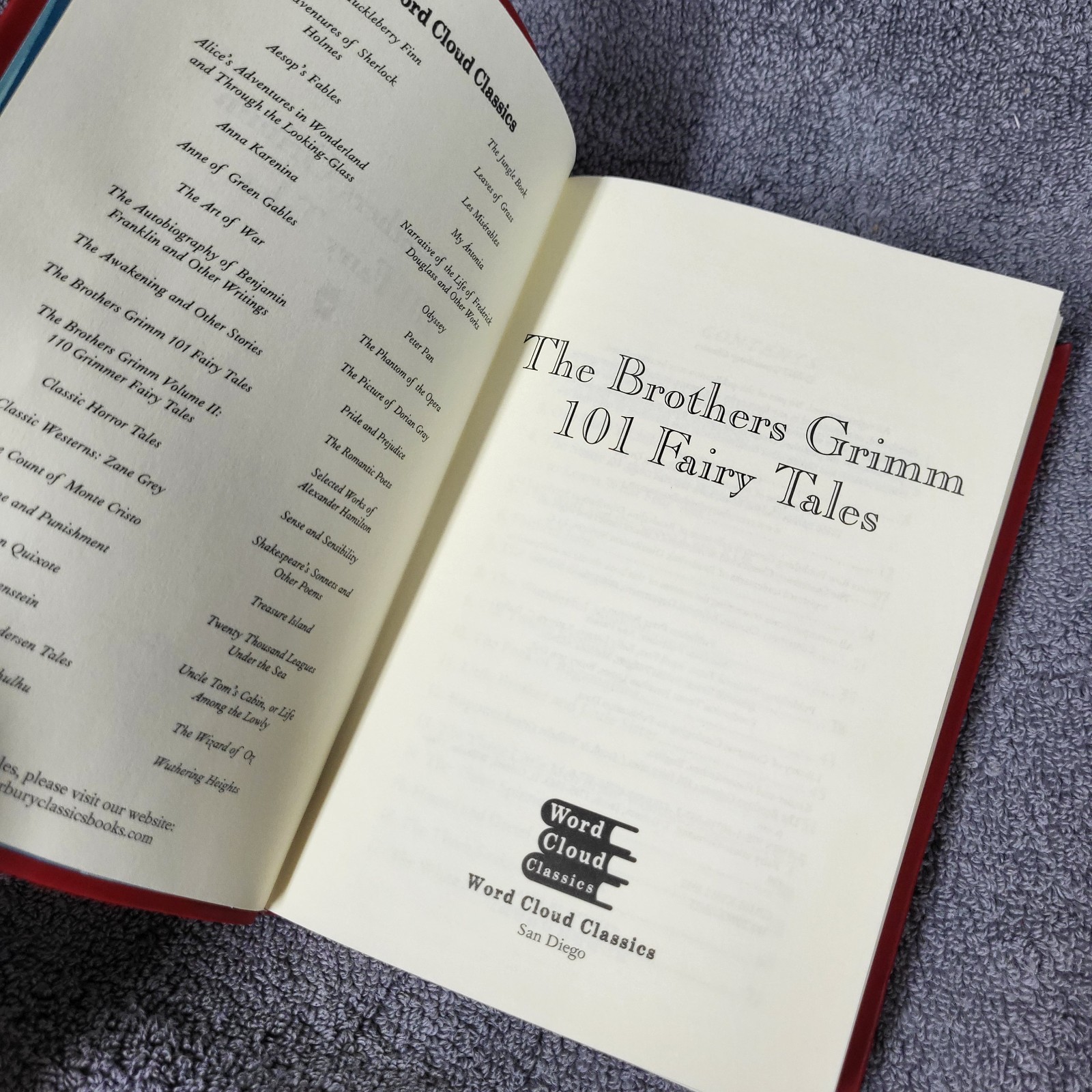 THE BROTHERS GRIMM: 101 Fairy Tales Flexi Bound Faux Leather Classic