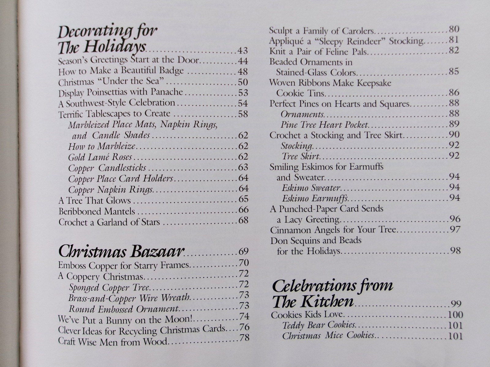 Christmas with SOUTHERN LIVING 1992 Annual HC 156 Pages Cooking, Crafts
