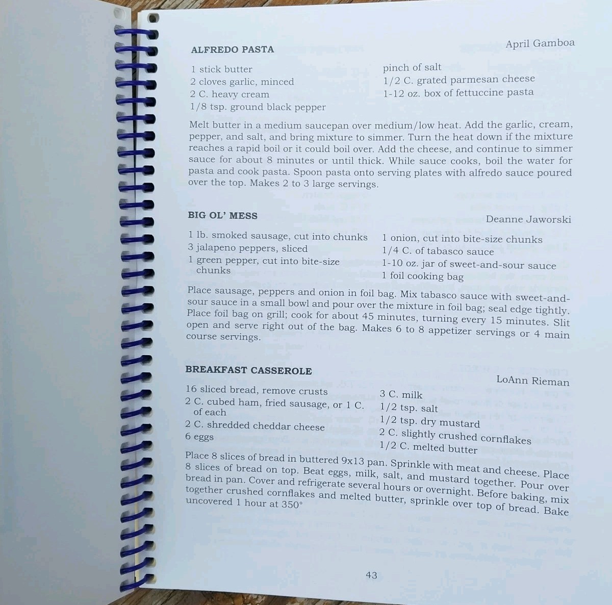 Recipes Thumb National Bank Michigan MI Volume II Cookbook 104 Pages