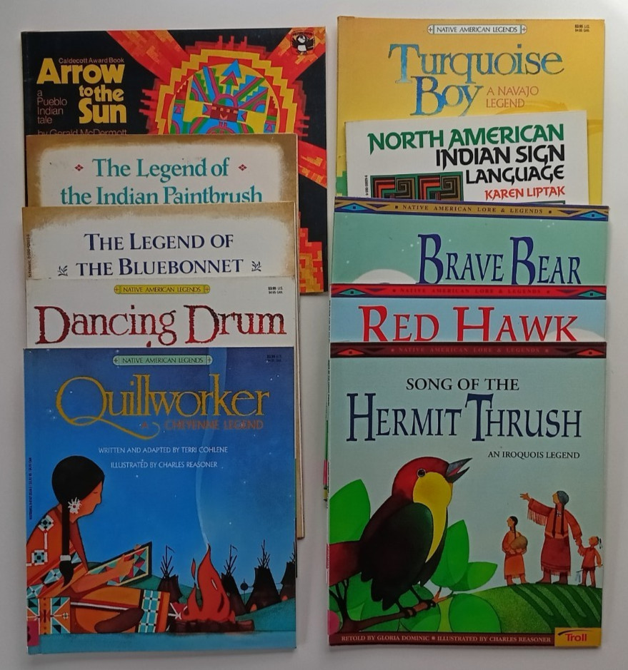 Native American picture books – lot of 10 – McDermott, dePaola, Cholene, Dominic
