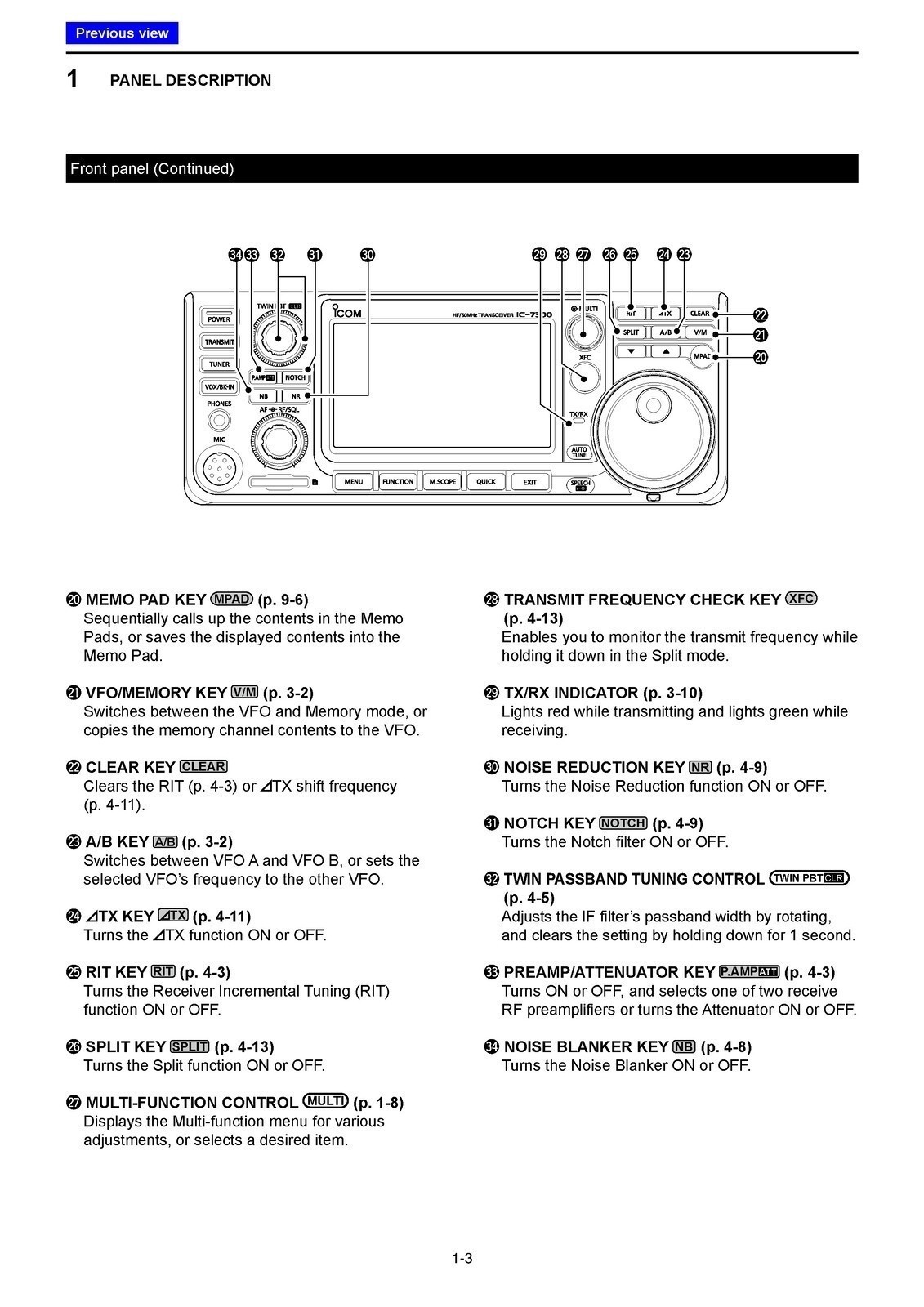 ICOM IC-7300 Transceiver Full Manual, 180 Pages – COIL BIND – TOUGH FRONT & BACK