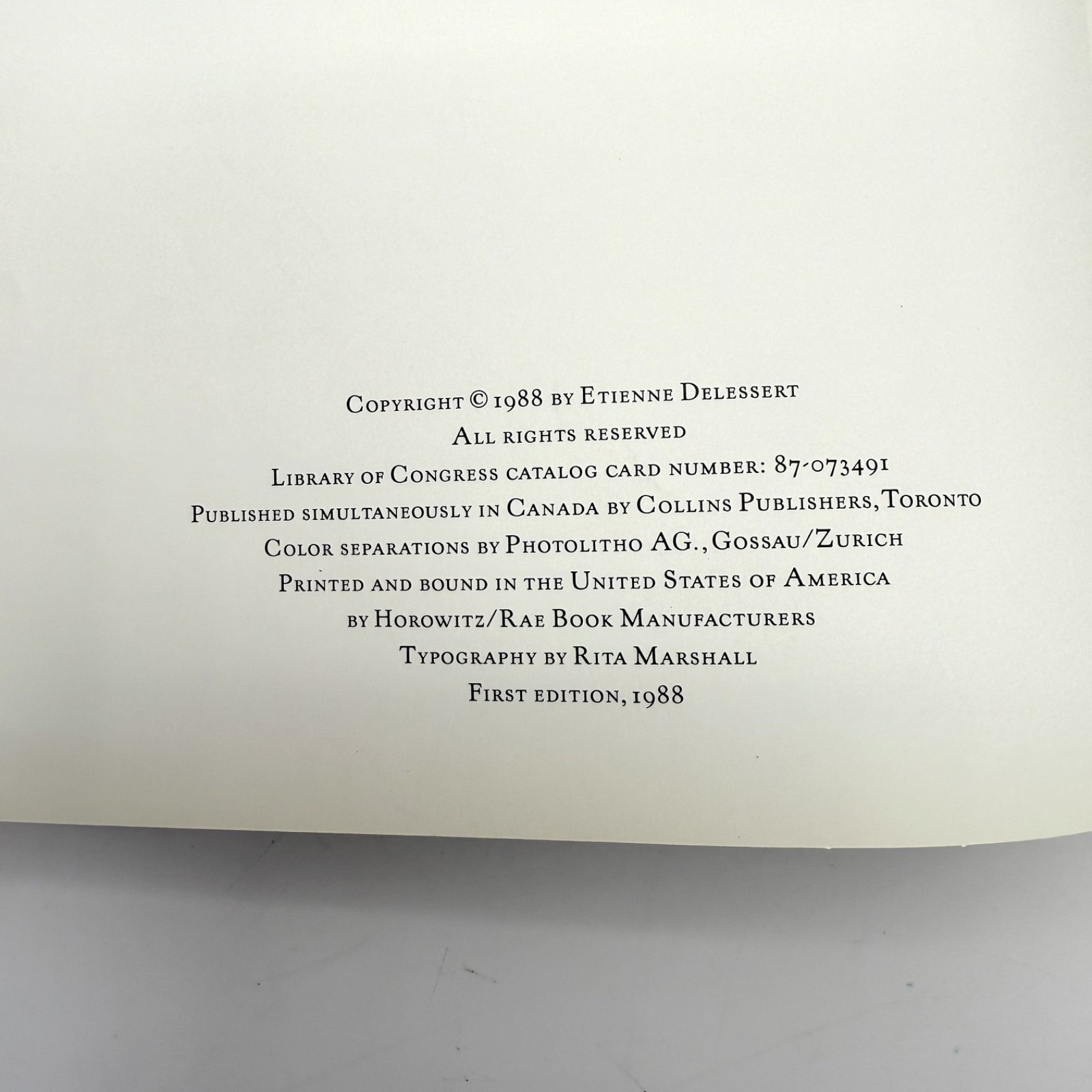 A LONG LONG SONG By Etienne Delessert – 1st ED Hardcover Near fine / very good +