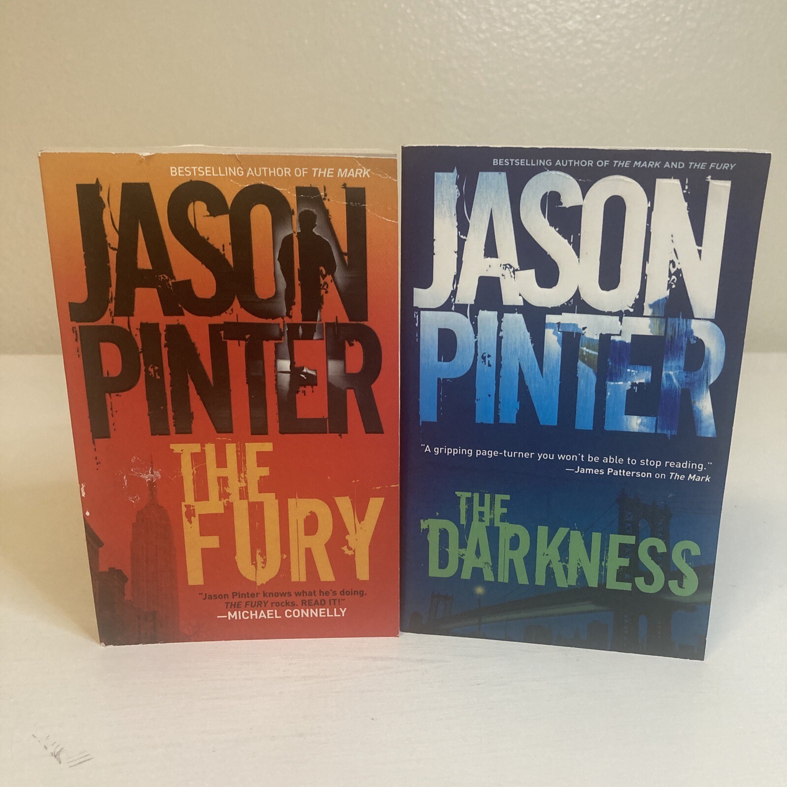 Lot Of 2 Jason Pinter Mass Market Paperback Books: The Fury, The Darkness…